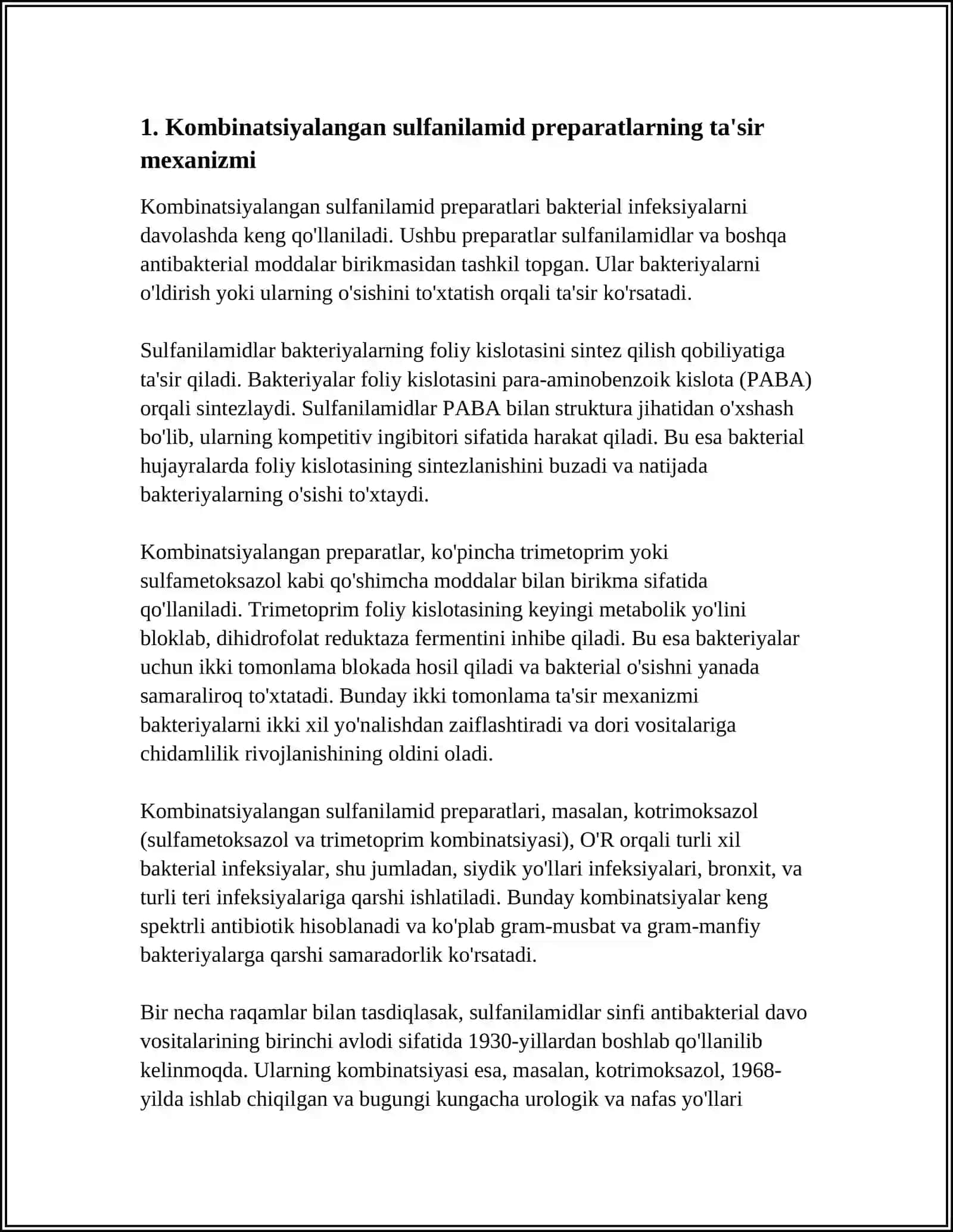 KOMBINIRLANGAN SULFANILAMID PREPARATLAR 3