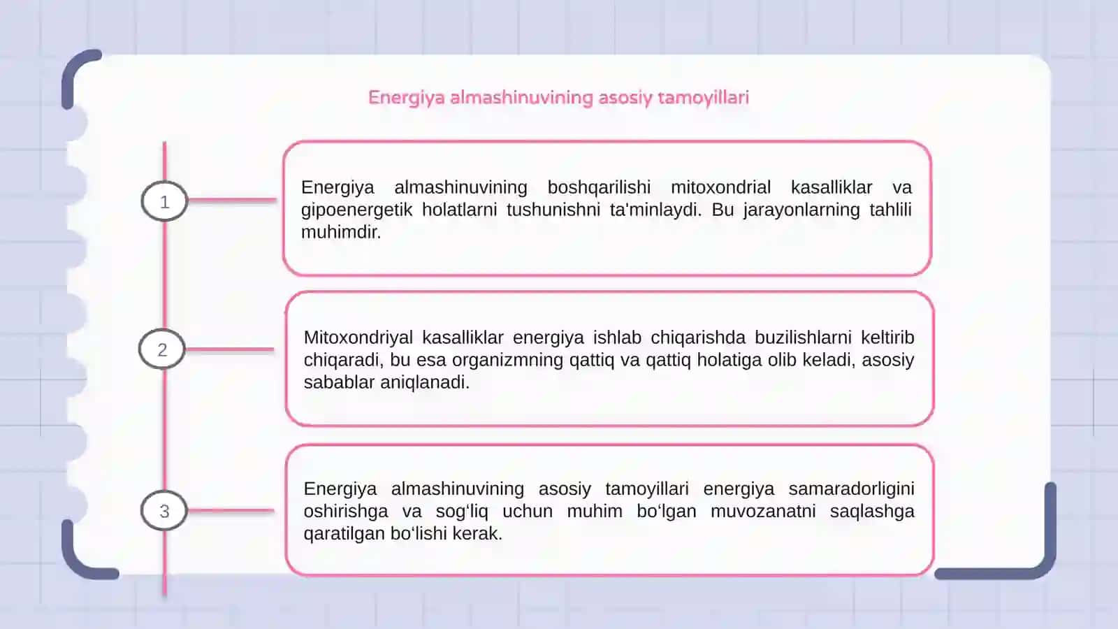 Energiya almashinuvining boshqarilishi 3
