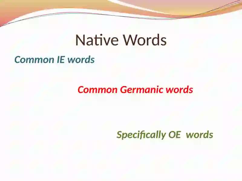 OLD ENGLISH VOCABULARY 3