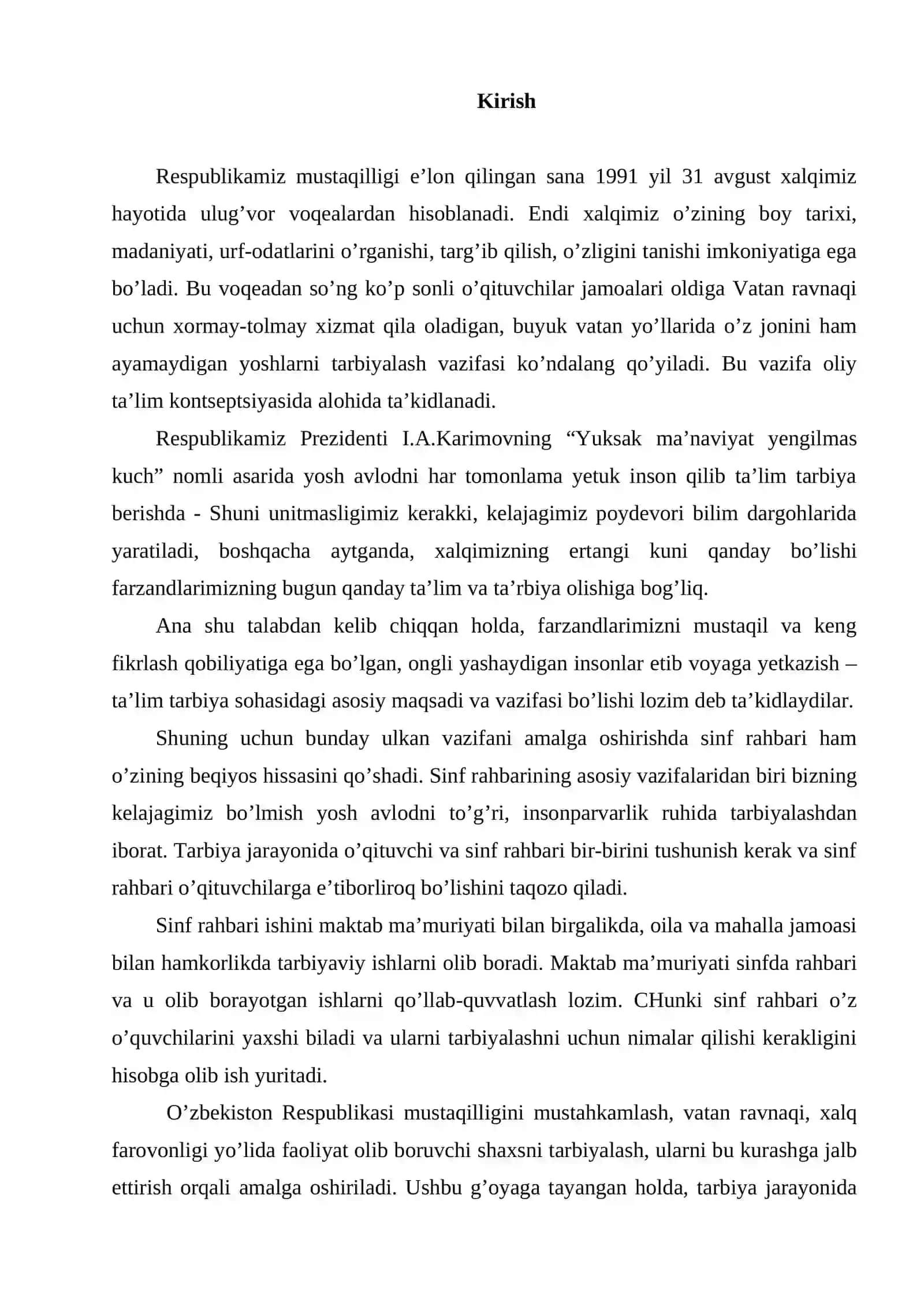 Sinfdan tashqari tarbiyaviy ishlarning mazmuni, shakli va metodlari 3