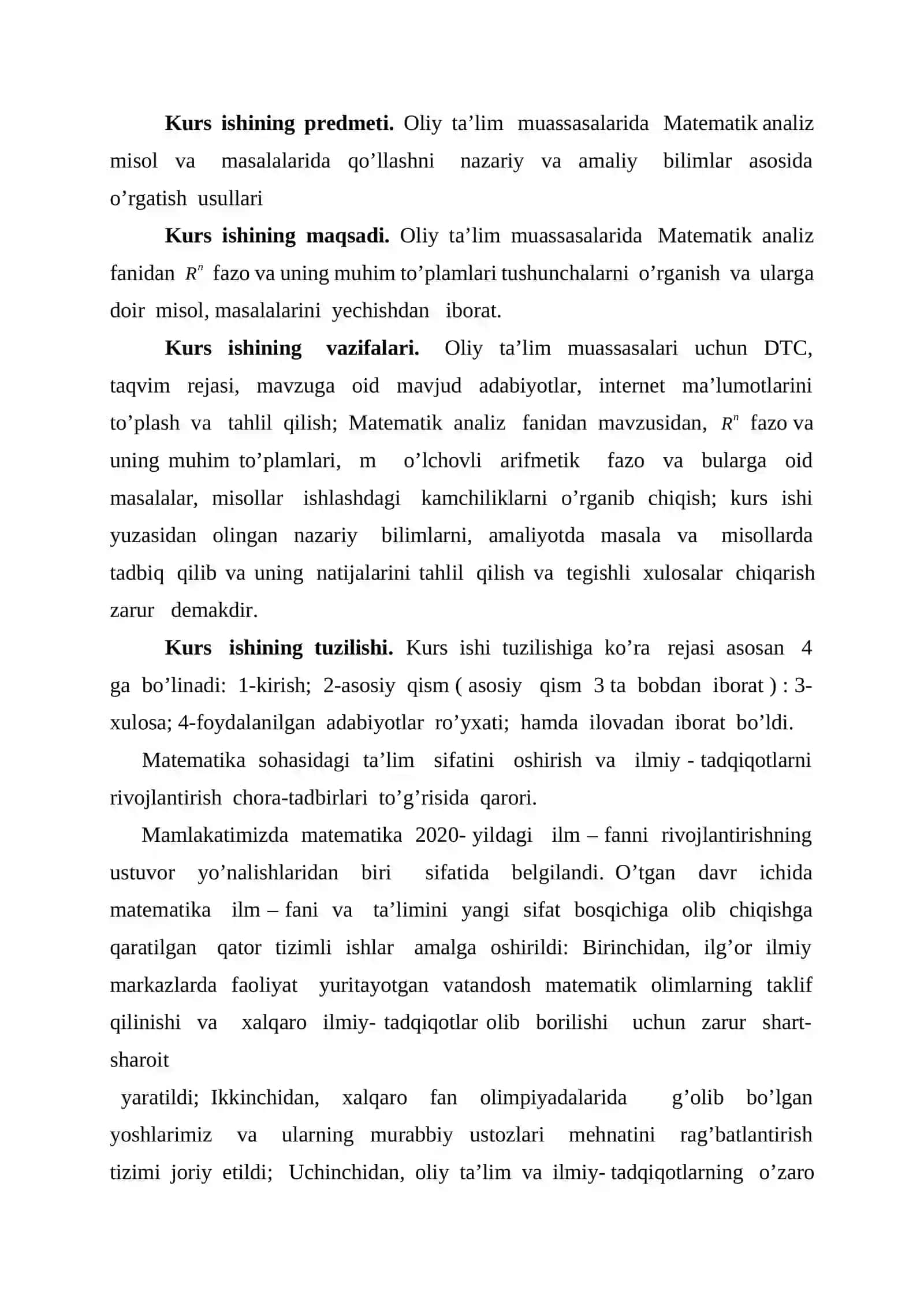 Rm Fazo.Ko’p o’zgaruvchili funksiya va uning limit 3