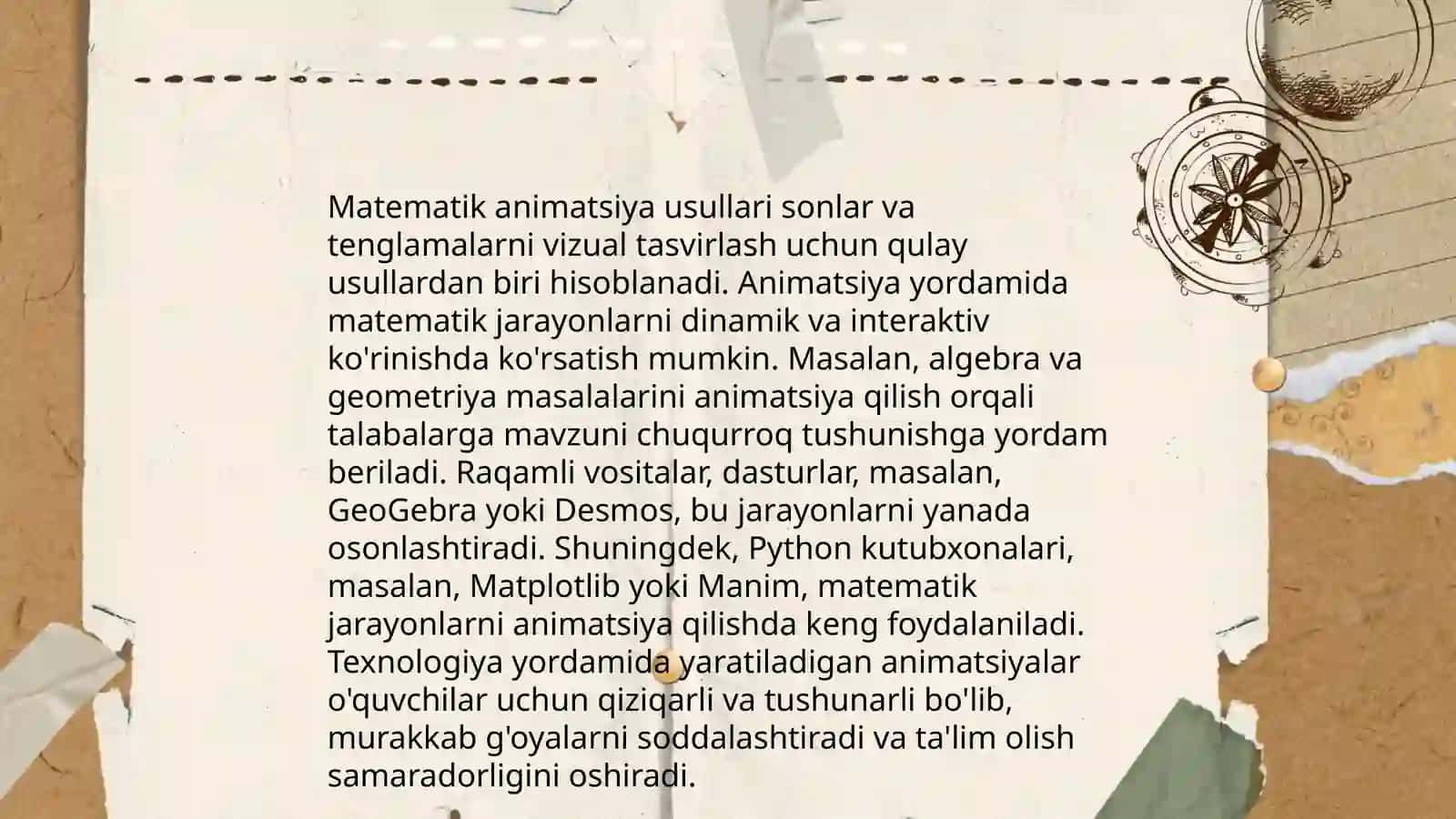 Mathcadda animatsiyaning kengaytirilgan usullari 3