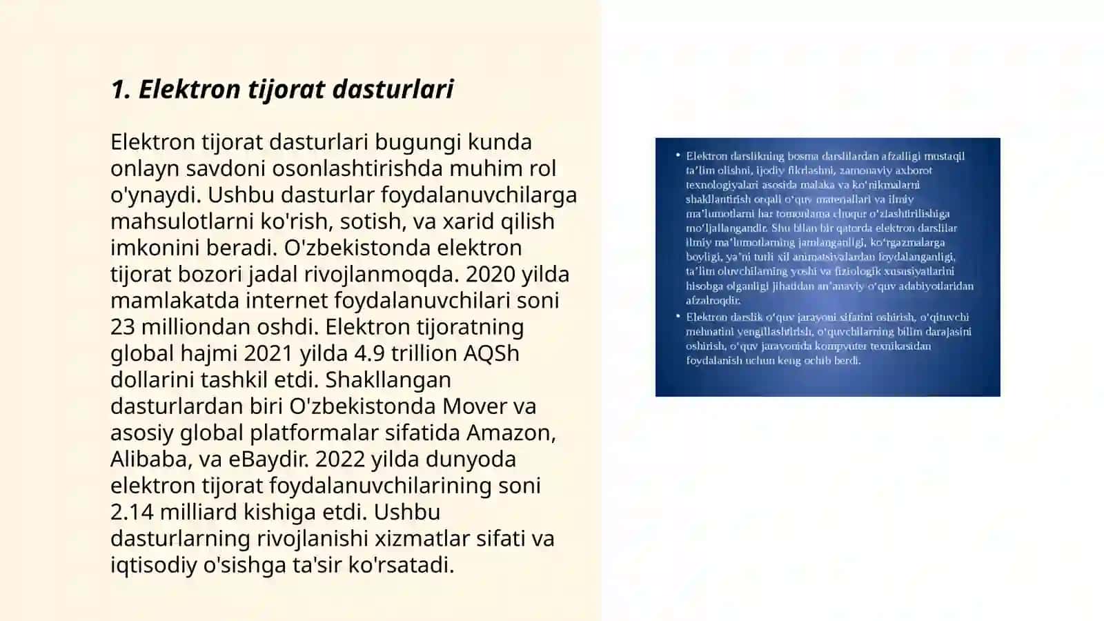 Elektron tijorat dasturlari 3