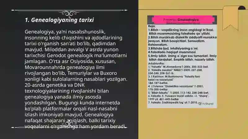 Genealogiya-bilish Falsafasi 3