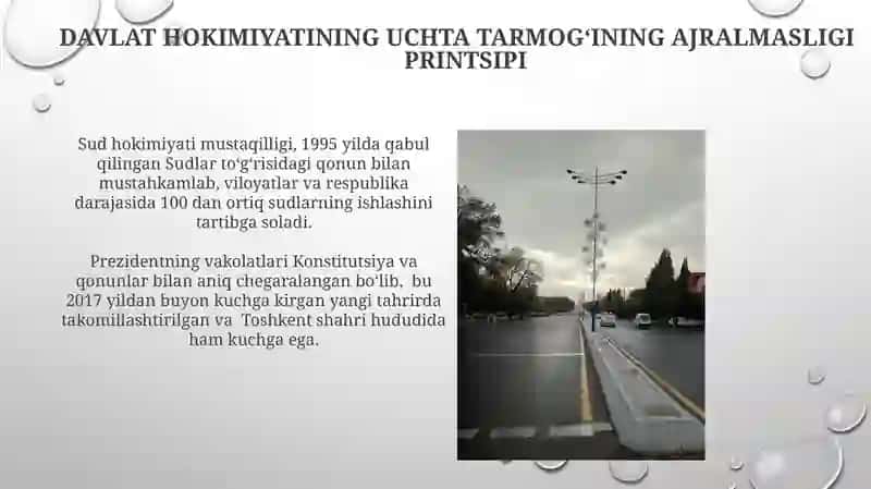 Hokimiyatning boʻlinishi tamoyili 3