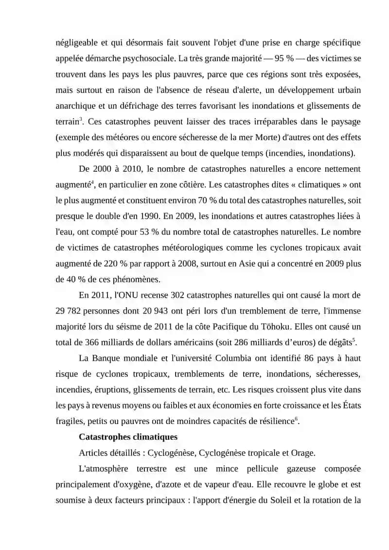 Types de catastrophes 3