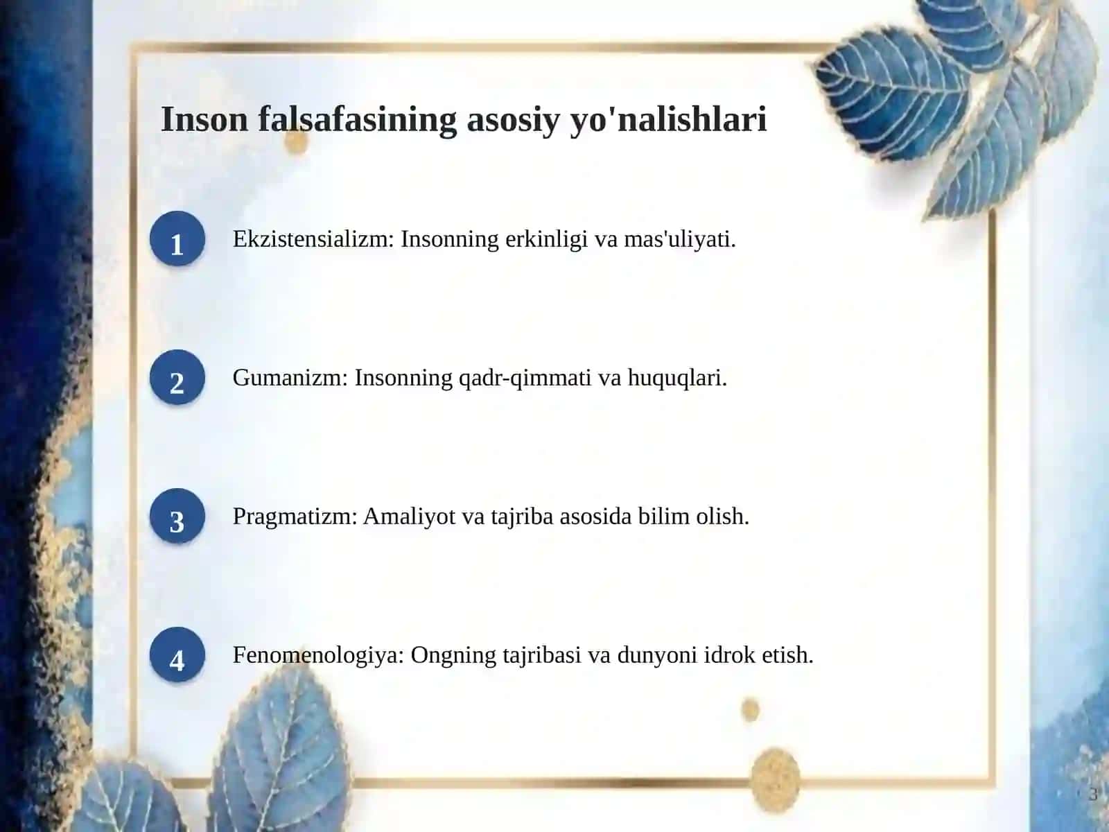 Inson falsafasi: Mohiyat va ahamiyat 3