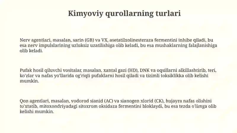 Kimyoviy qurollarning turlari vaxususiyatlari 3