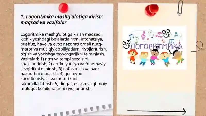Kichik yoshdagi bolalarda logoritmika mashg'ulotlari 3