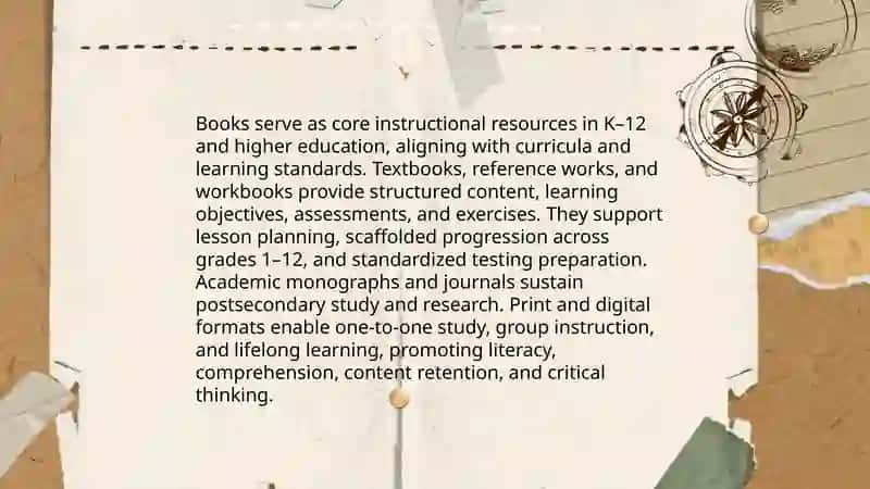 The role of books 3