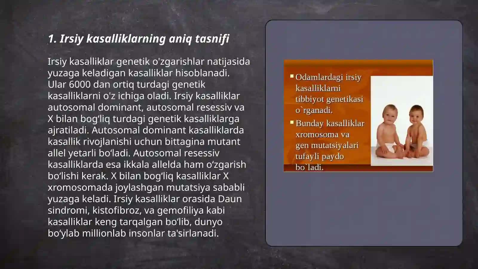 Irsiy kasalliklar 3