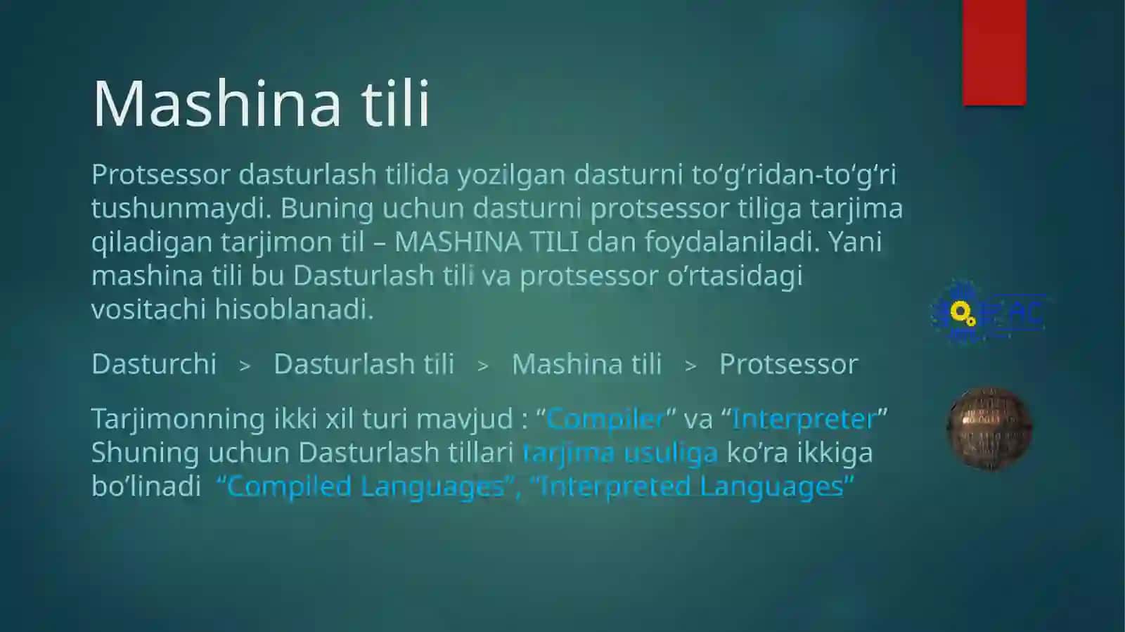 Mantiqiy Dasturlash TEXNOLOGIYALARI 3