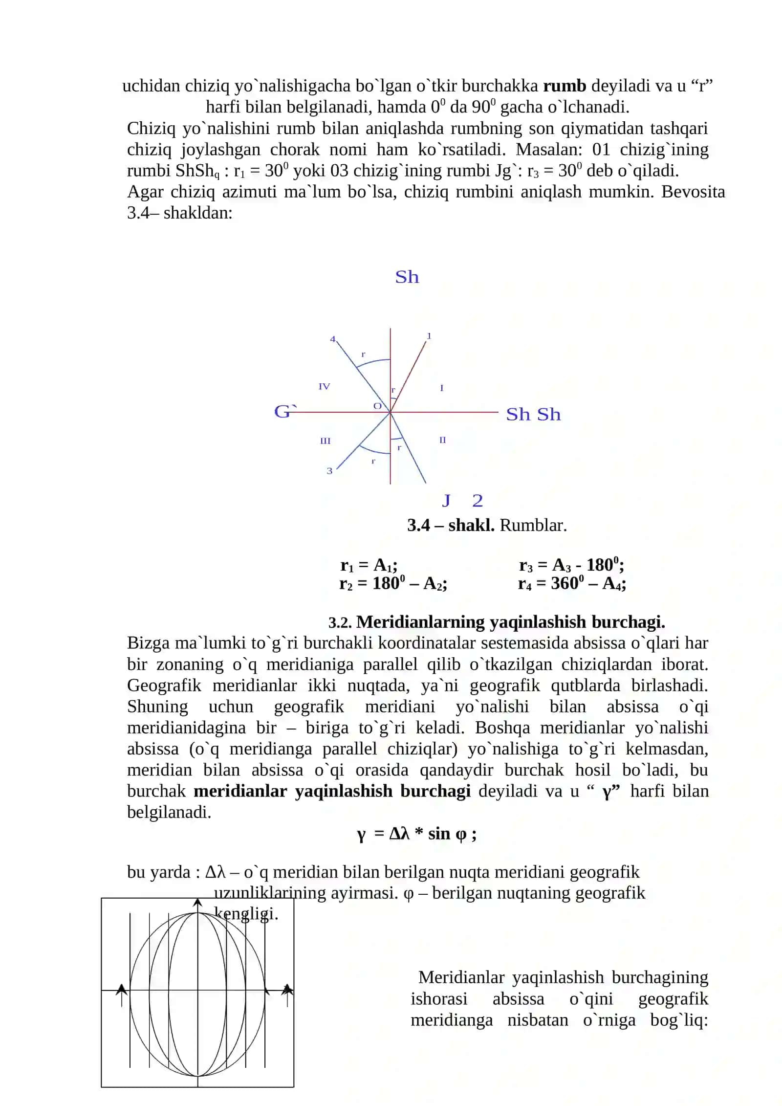 Topografik kartada bajariladigan mashqlar 3