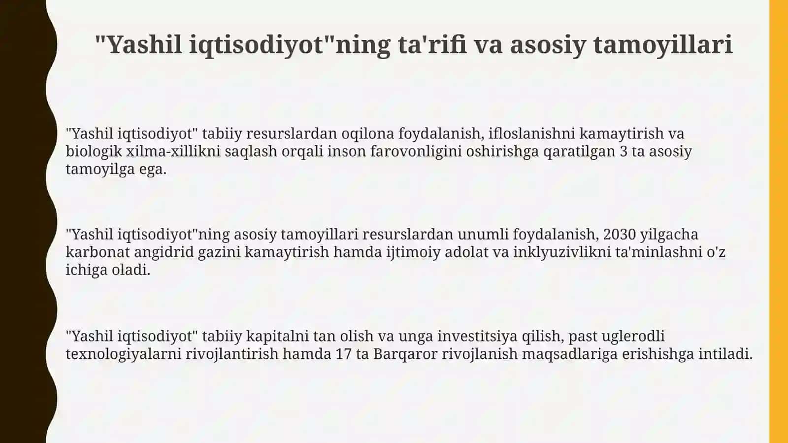 Yashil iqtisodiyot 3