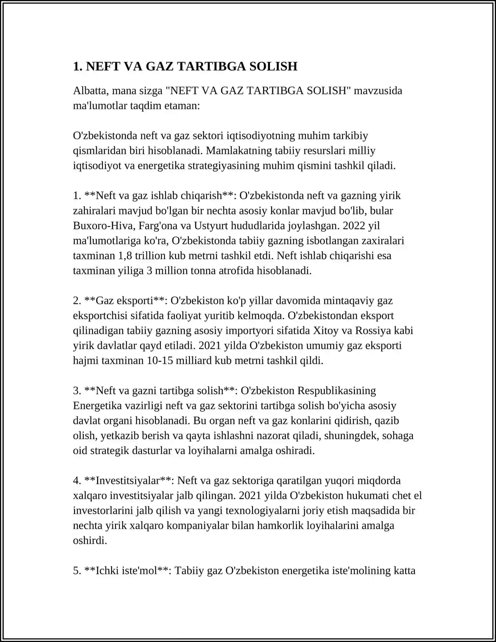 NEFT VA GAZ TUTQISHLARI 3
