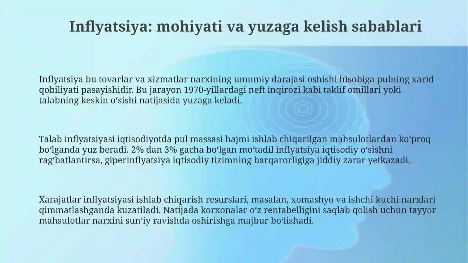 Inflyatsiyaga qarshi siyosat 3