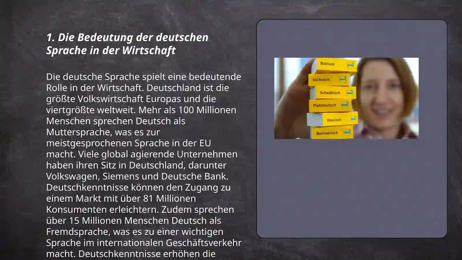 Die Bedeutung der deutschen Sprache in der Wirtschaft 3