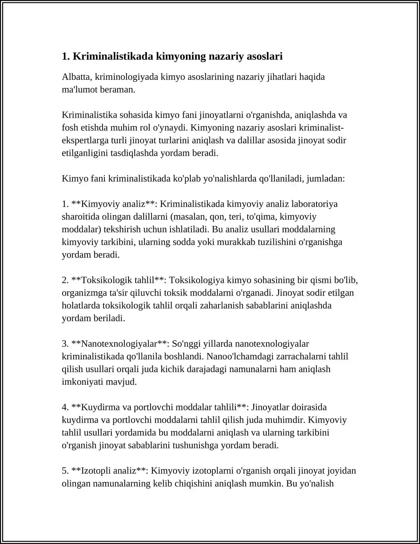 KRIMINALISTIKADA KIMYONING O'RNI 3