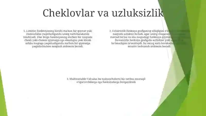 Bir Necha O'Zgaruvchilik Funksiya Hisobi 3