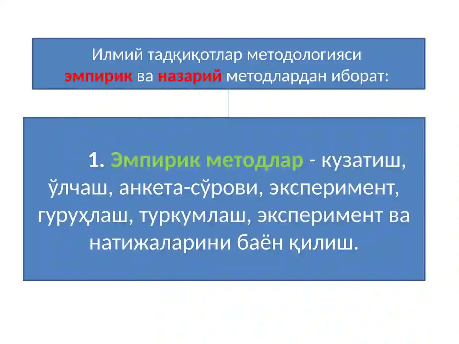 Иқтисодий тадқиқотлар методикаси 3