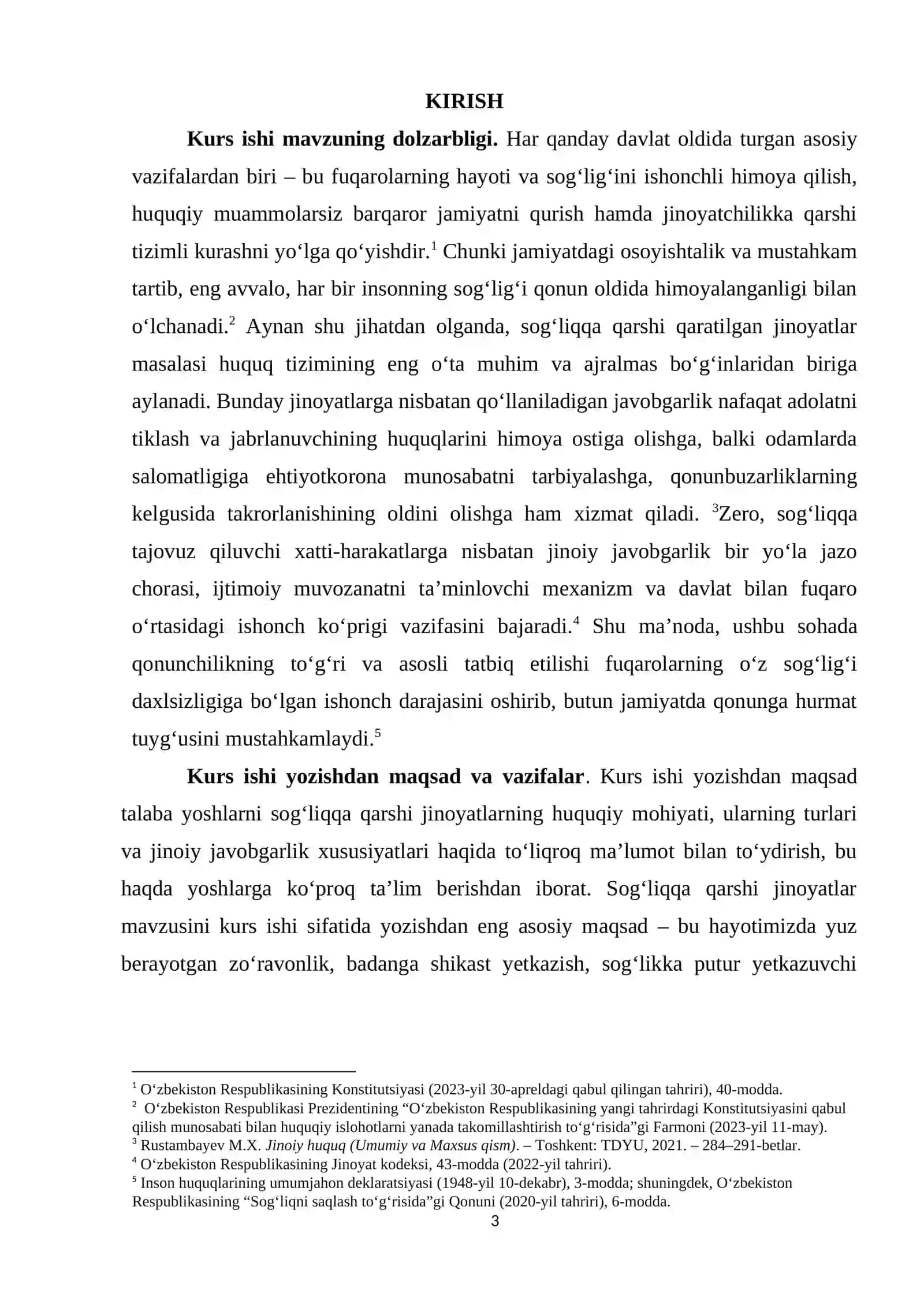 Sog’liqqa qarshi jinoyatlar 3