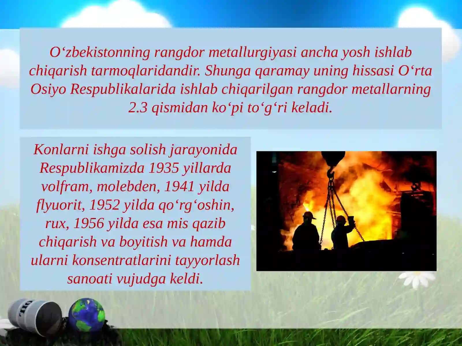 Qora va rangli metallarni o‘rganish 3
