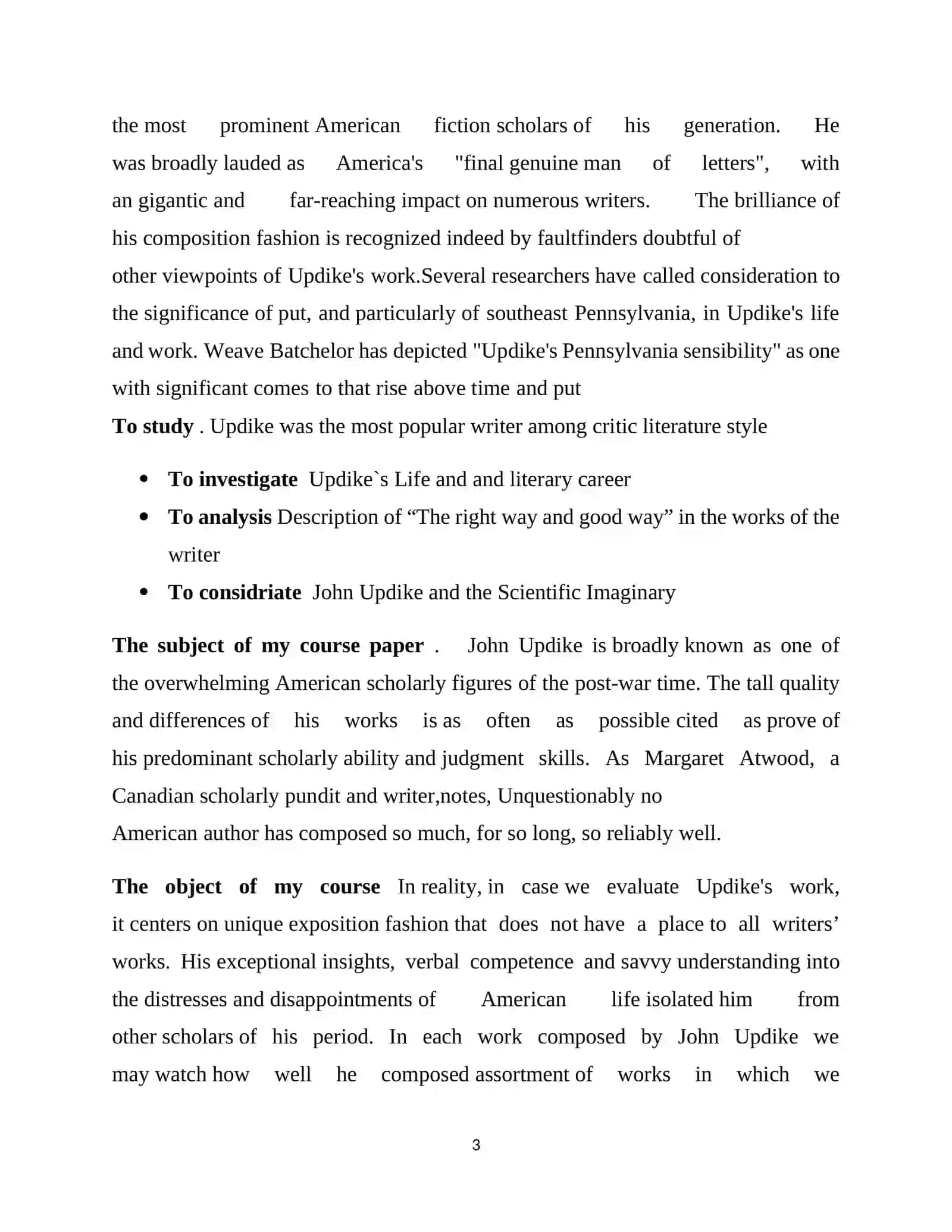 “THE RIGHT WAY AND THE GOOD WAY” IN JOHN UPDIKE’S AND WORK “RABBIT ANGSTROM: A TETRALOGY” 3
