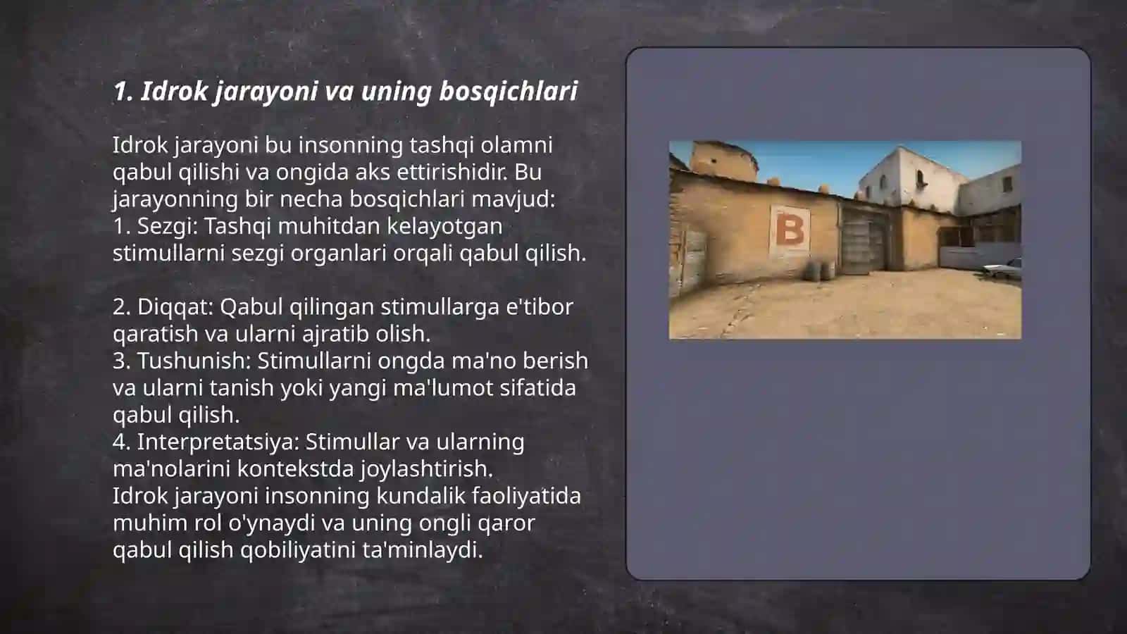 Idrok jarayoni va uning bosqichlari 3