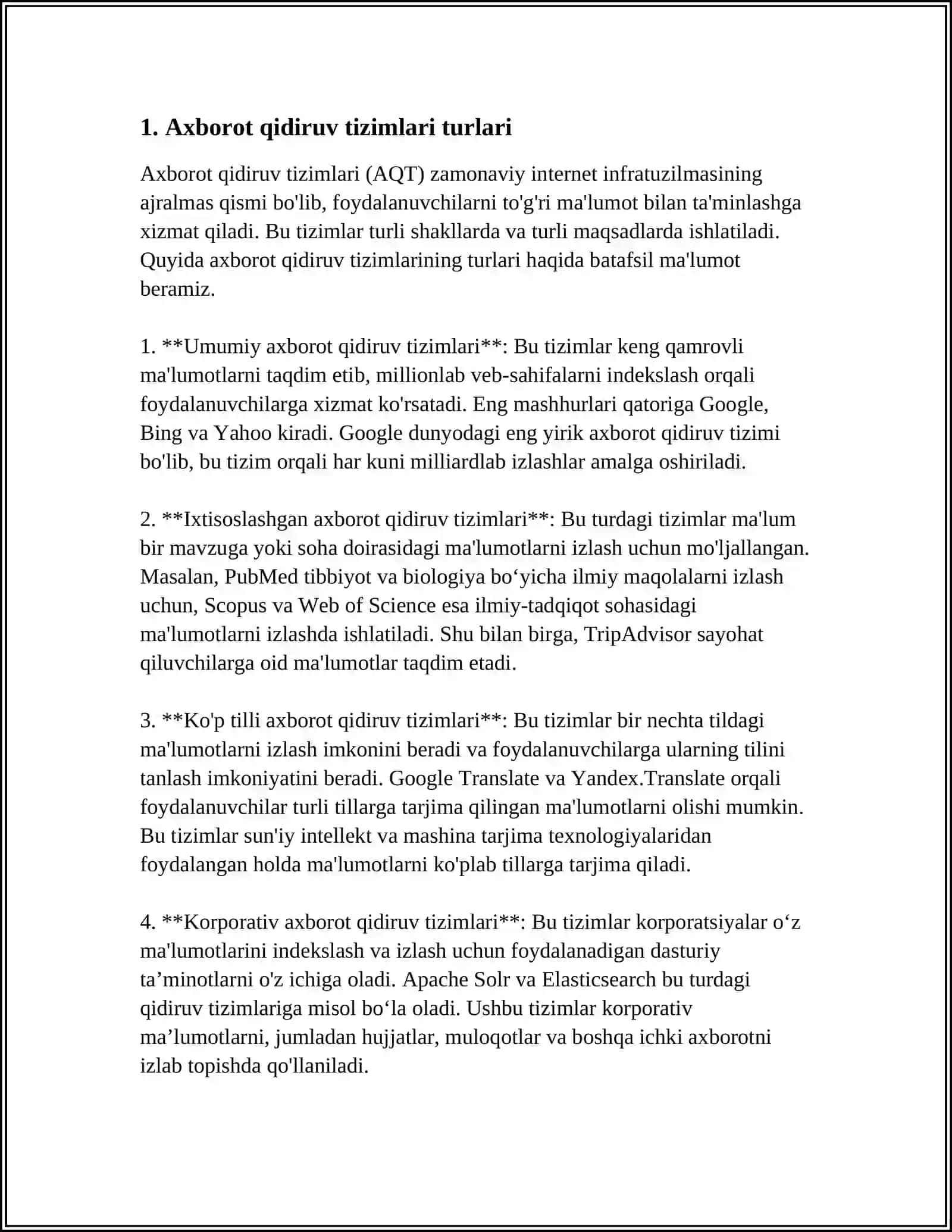 INFORMATSION QIDIRUV TIZIMLARI 3