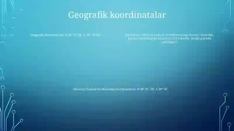 Chortoq Tumanining Joylashuvi 3