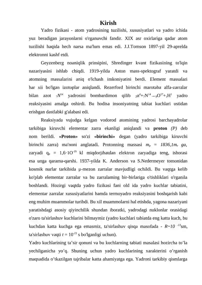 Yadroviy kuchlarning mezon nazariyasi 3