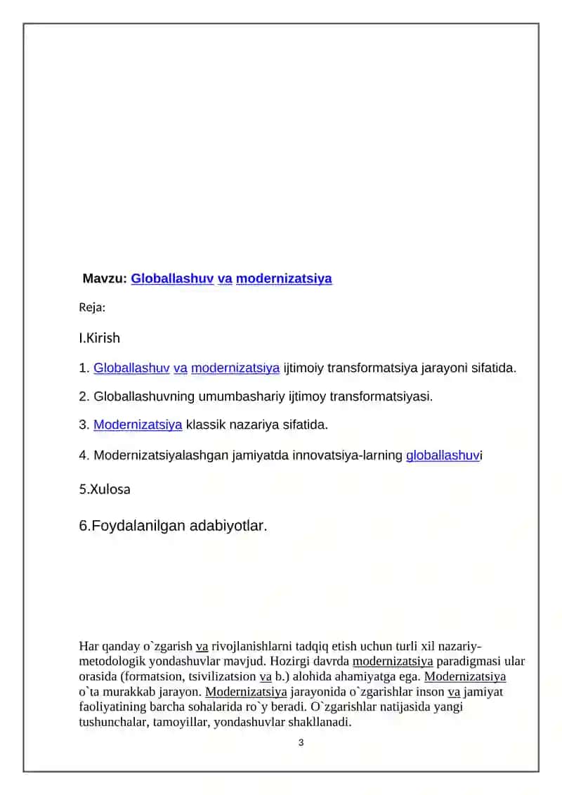 Globallashuv va modernizatsiya 3