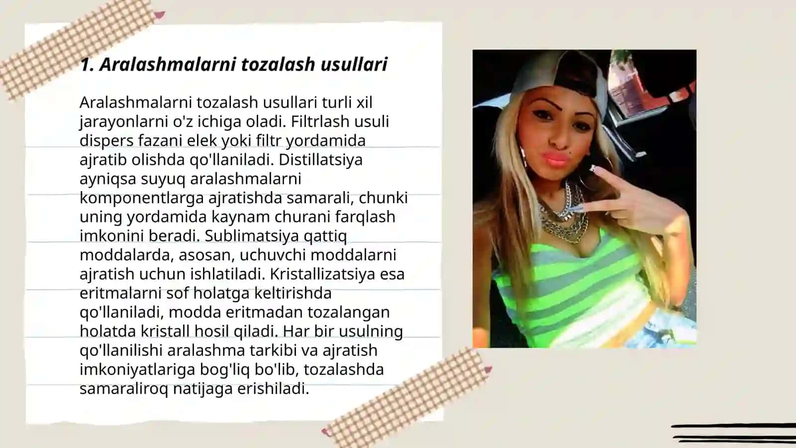 Aralashmalarni tozalash usullari 3