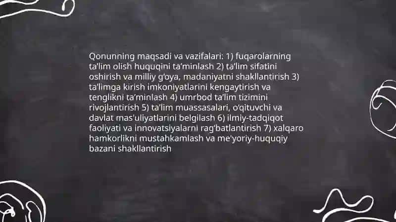 Ta'lim toʻgʻrisida 3