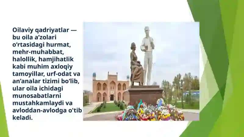Oilaning qadriyatga doir jihatlari 3