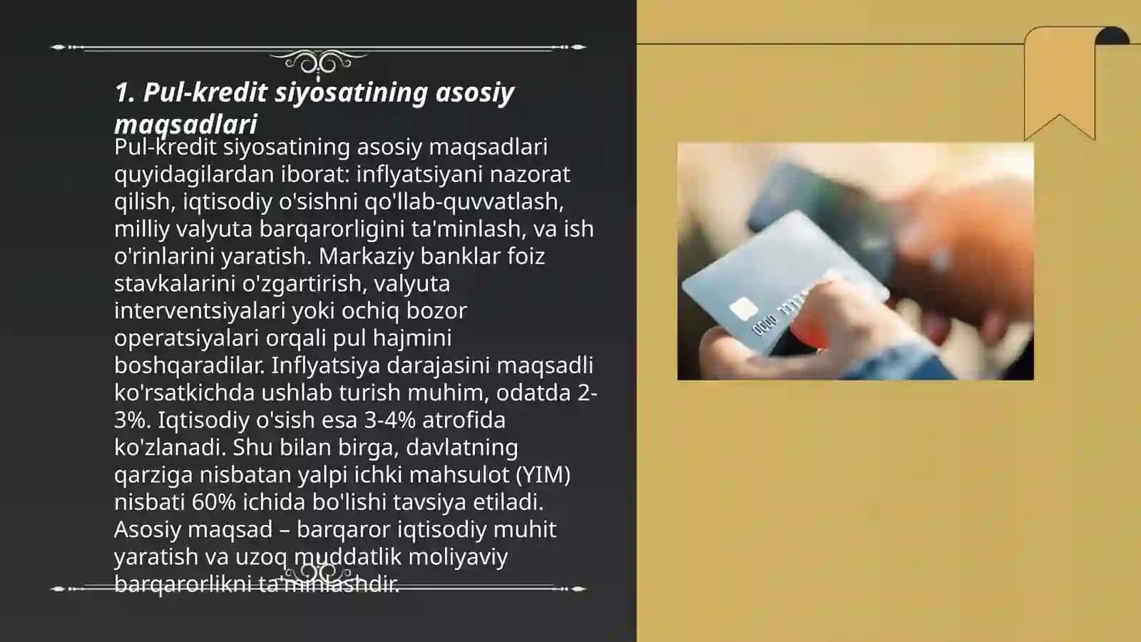 Pul kredit siyosati 3