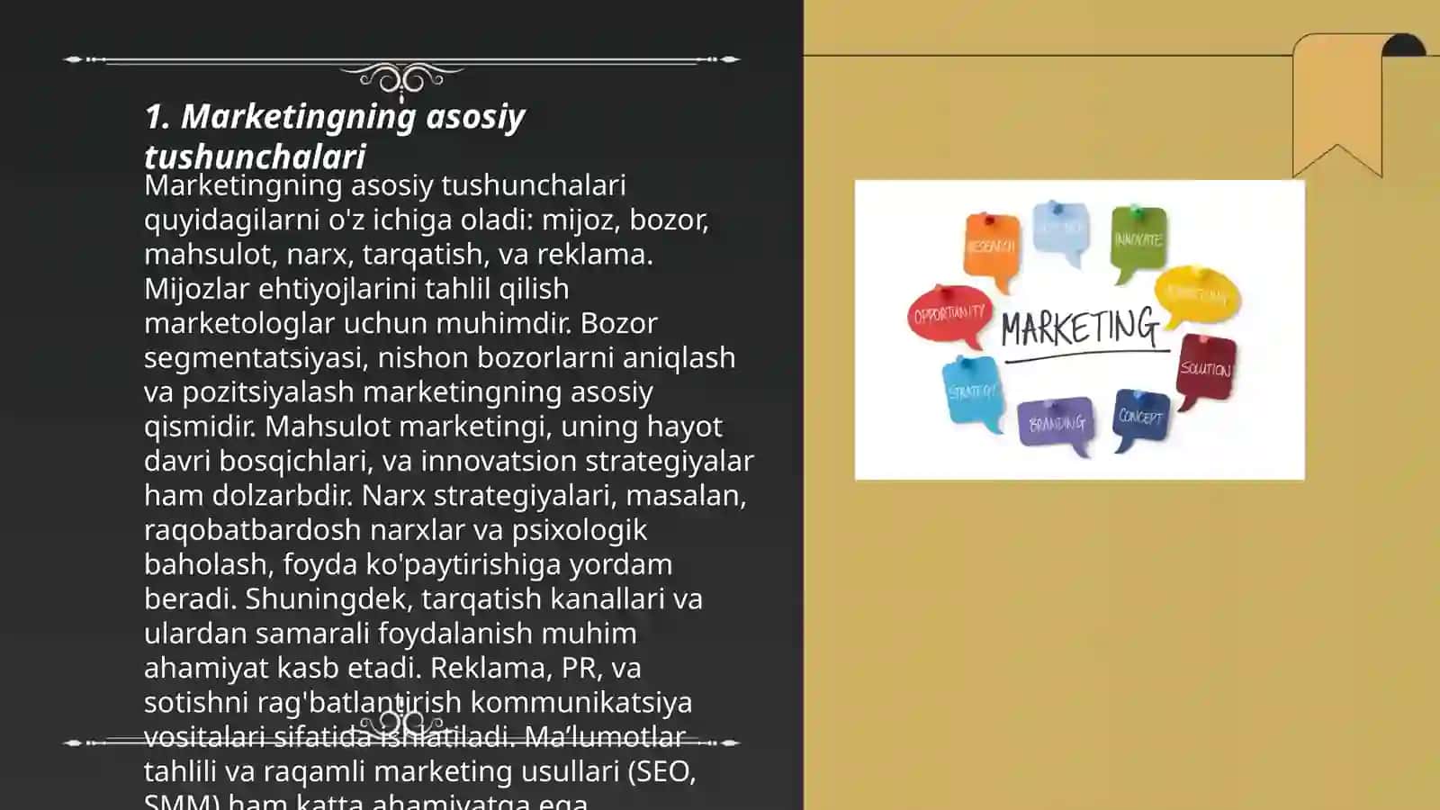 Marketingni mohiyati va o'ziga xos xususiyatlari 3