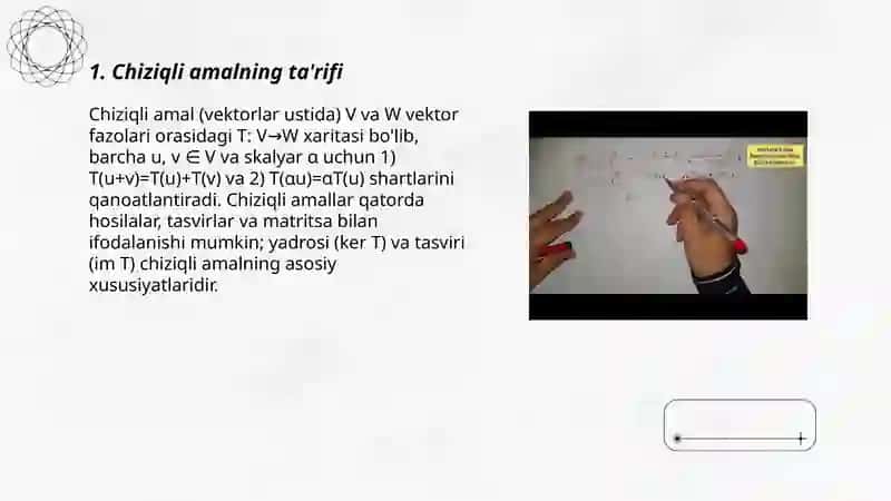 Vektorlar ustida chiziqli amallar 3