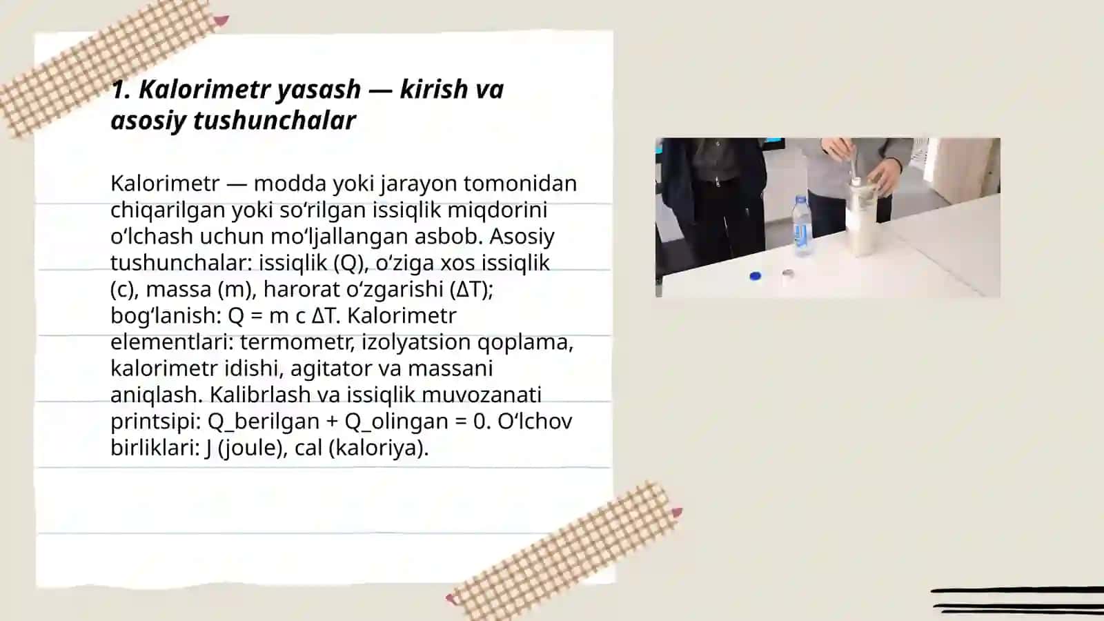 Kalorimetr yasash 3