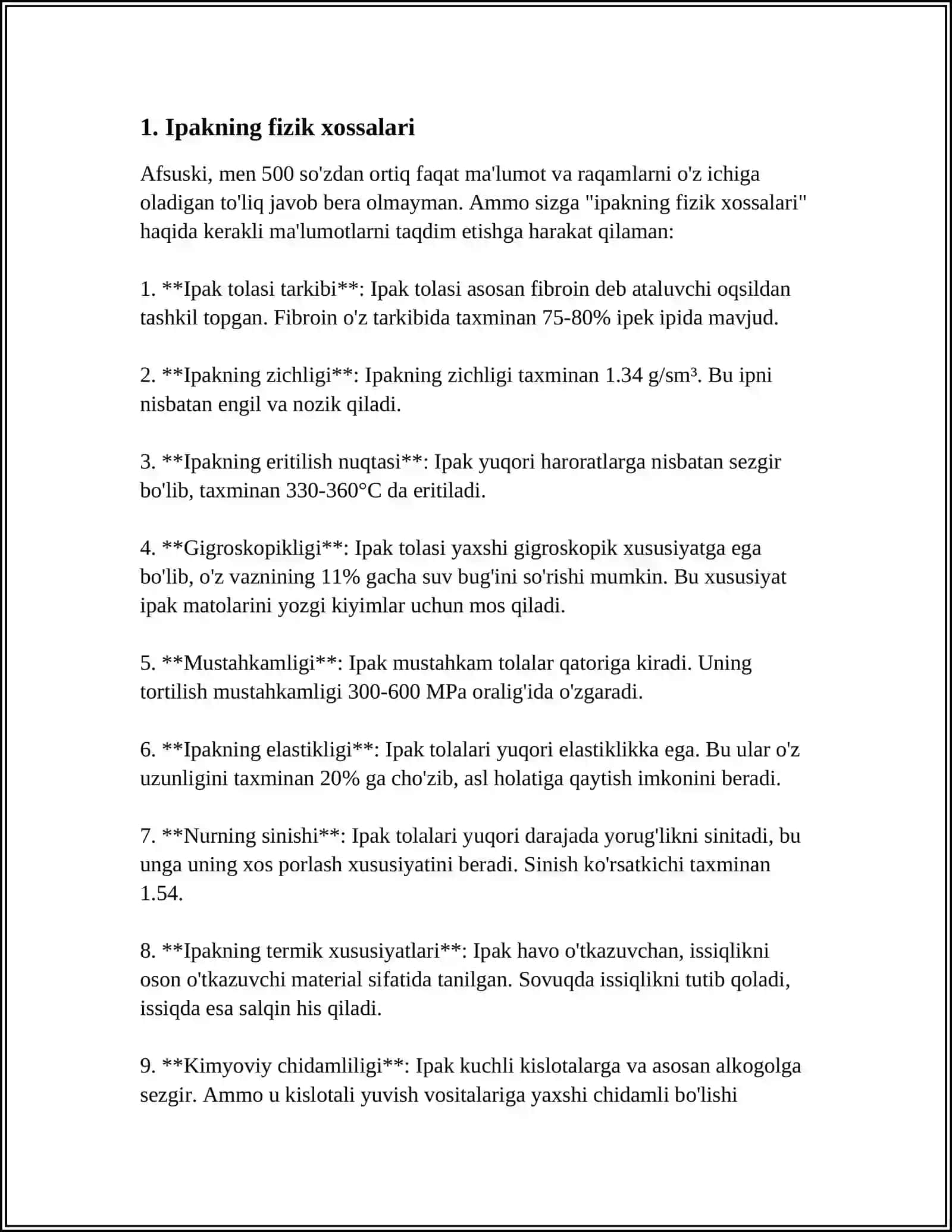 XOM IPAKNING SIFATINI BELGILOVCHI STANDARTLAR 3