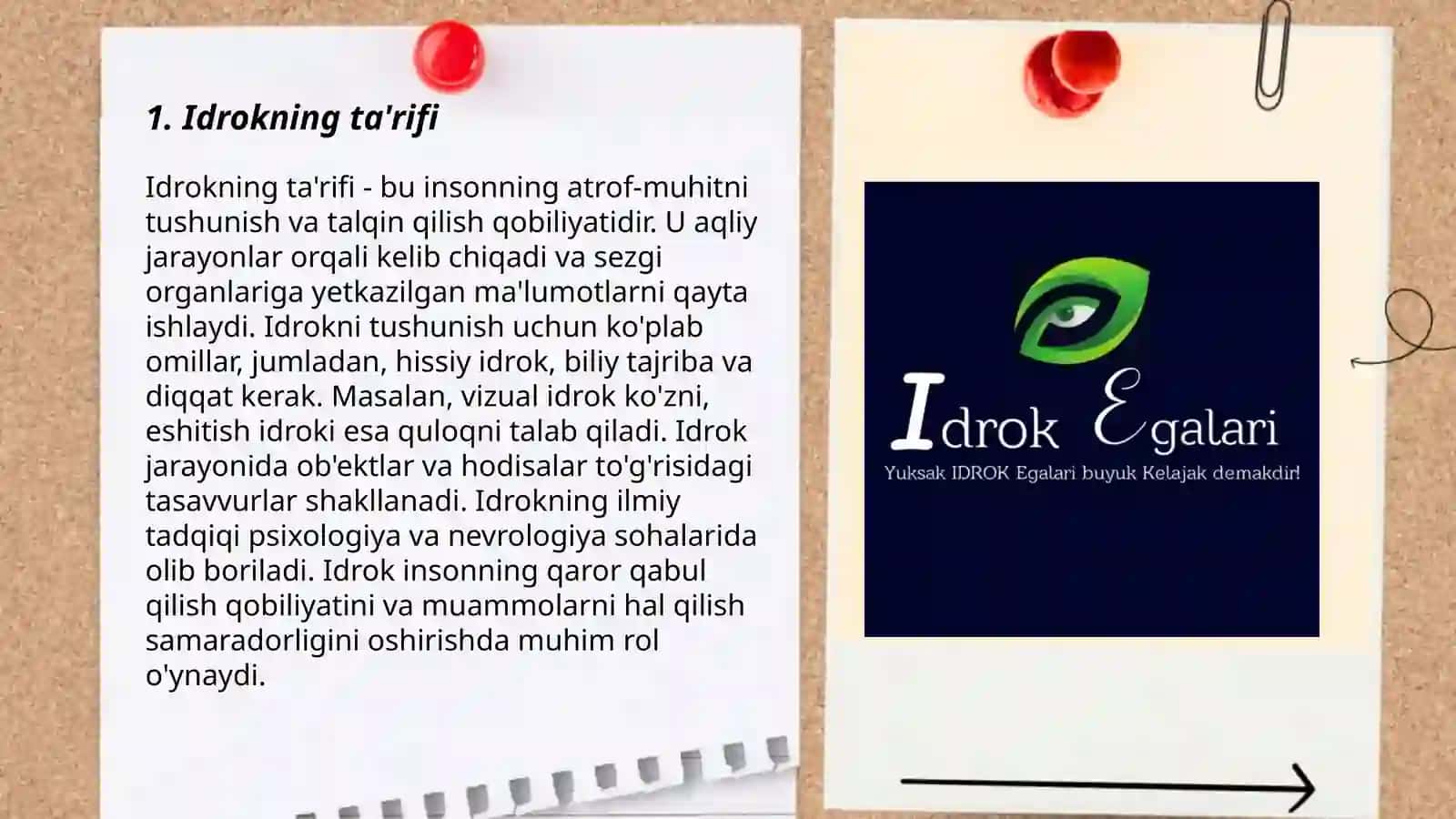 Idrok haqida tushuncha va uning xususiyatlari 3