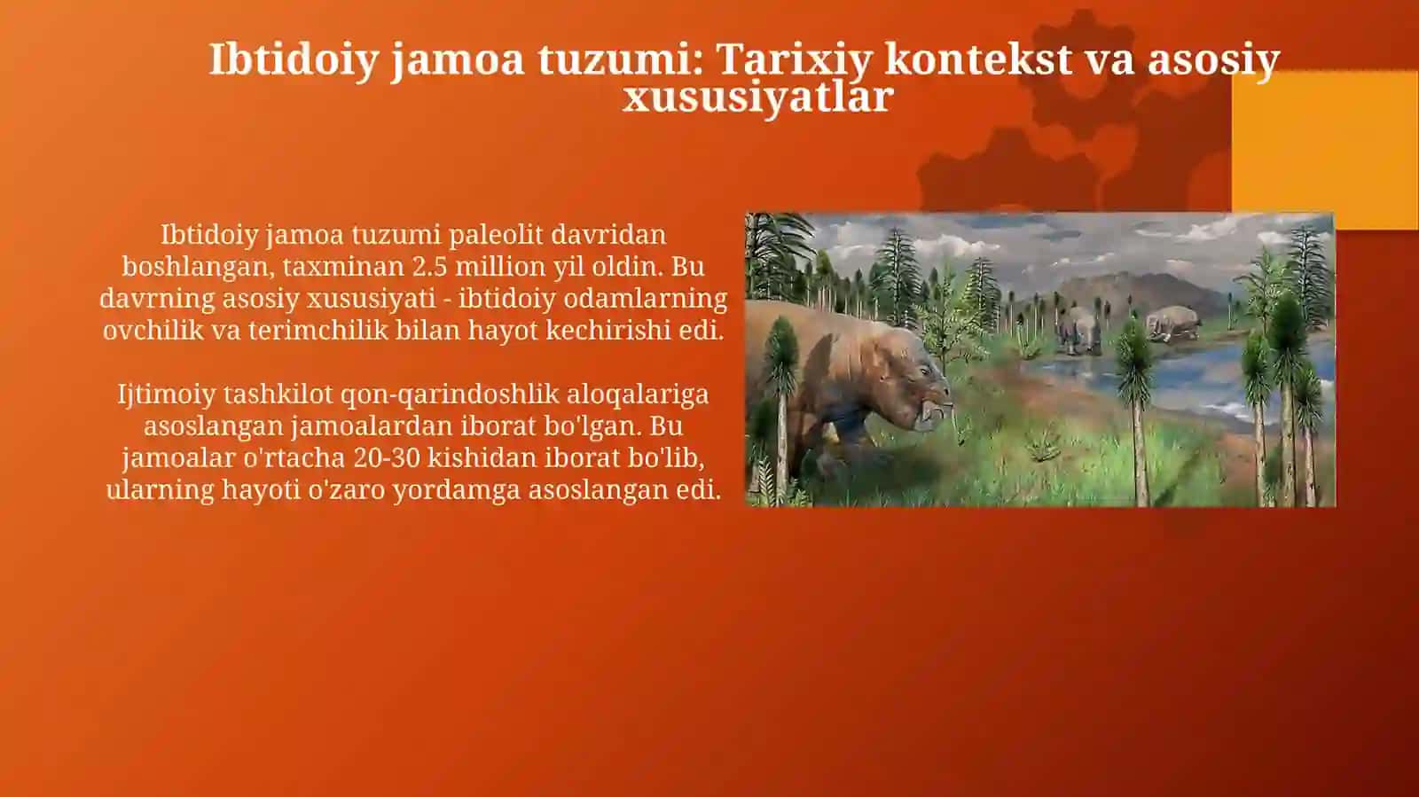 Ibtidoiy jamoa davri va 6-davri haqida 3