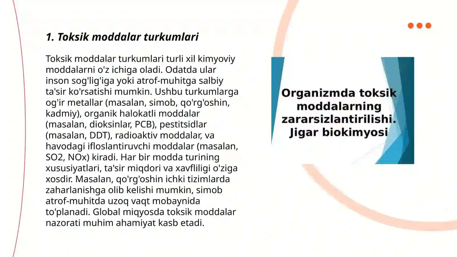 Toksik moddalarning jigarda zararsizlantirilishi 3