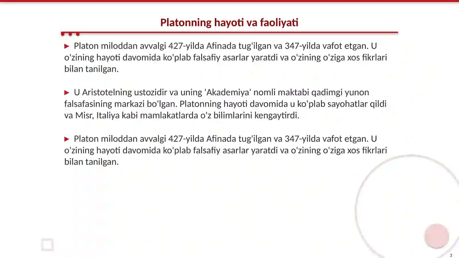 Platon falsafasi 3