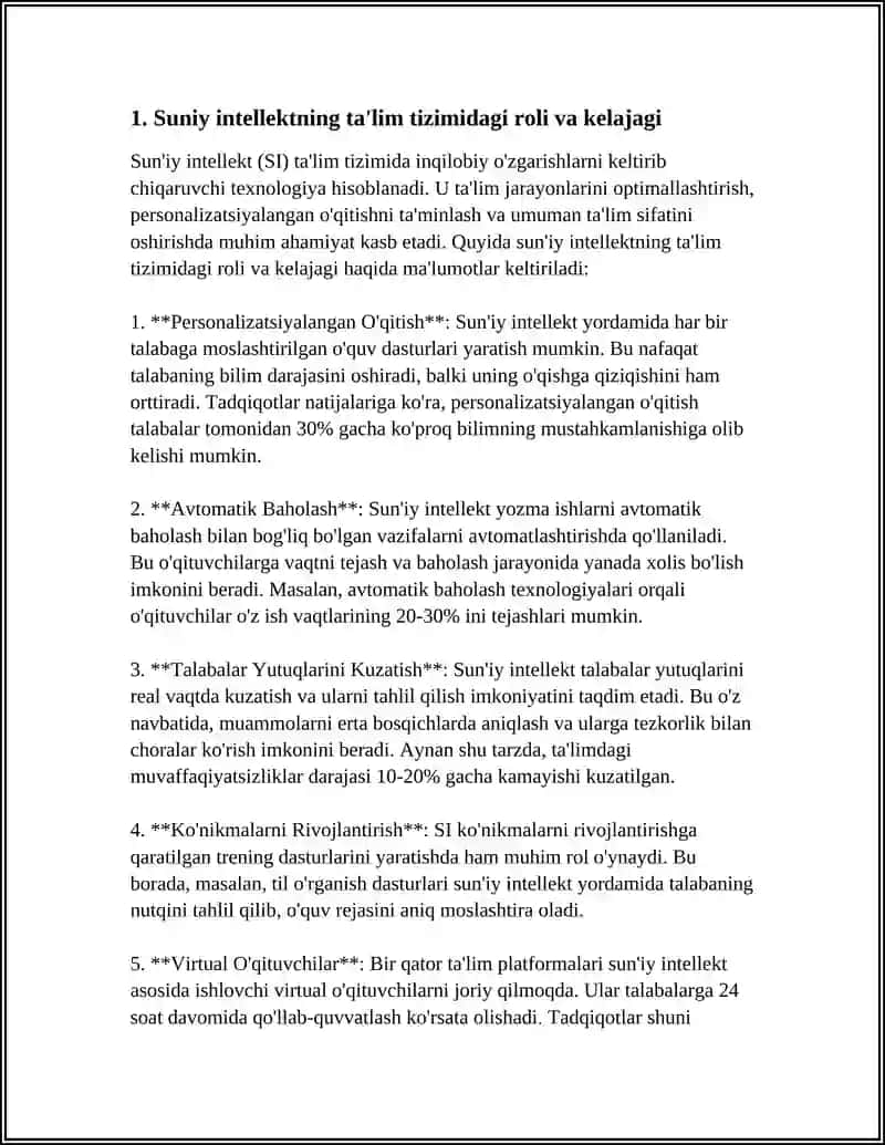 SUNIY INTELEKTNI KELAJAKDAGI O‘RNI 3