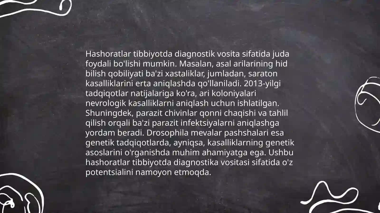 Hashoratlarni tibbiyotdagi ahamiyati 3