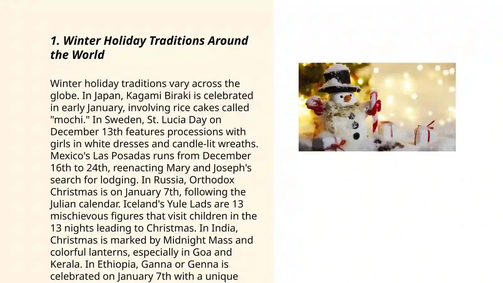Winter holidays 3