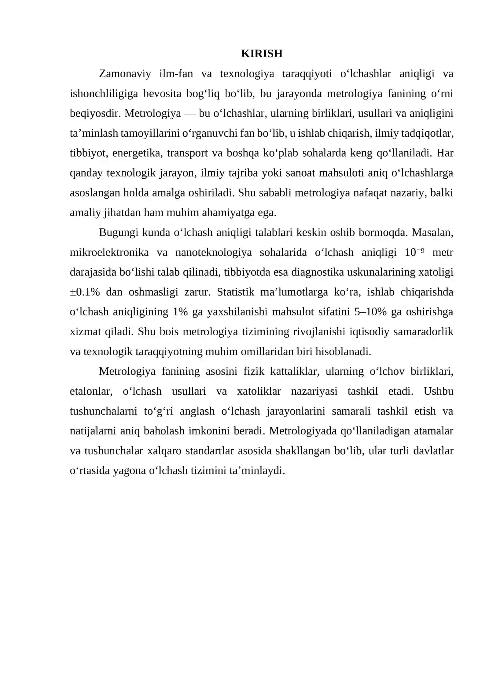 Metrologaya bo‘yicha asosiy atamalar va tushunchalar 3
