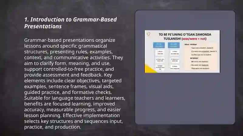 Grammatikaga asoslangan taqdimot 3