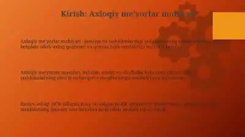 Axloqiy me'yorlar 3